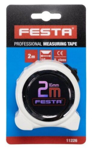 Metr svinovací FESTA Bílá