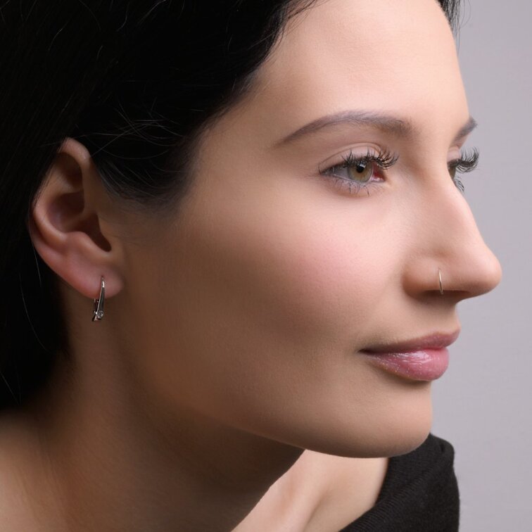 Strieborné visiace náušnice 11676.1