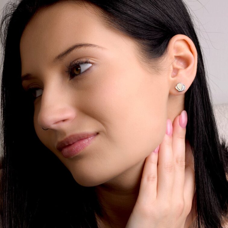 Strieborné náušnice motýliky 11756.1