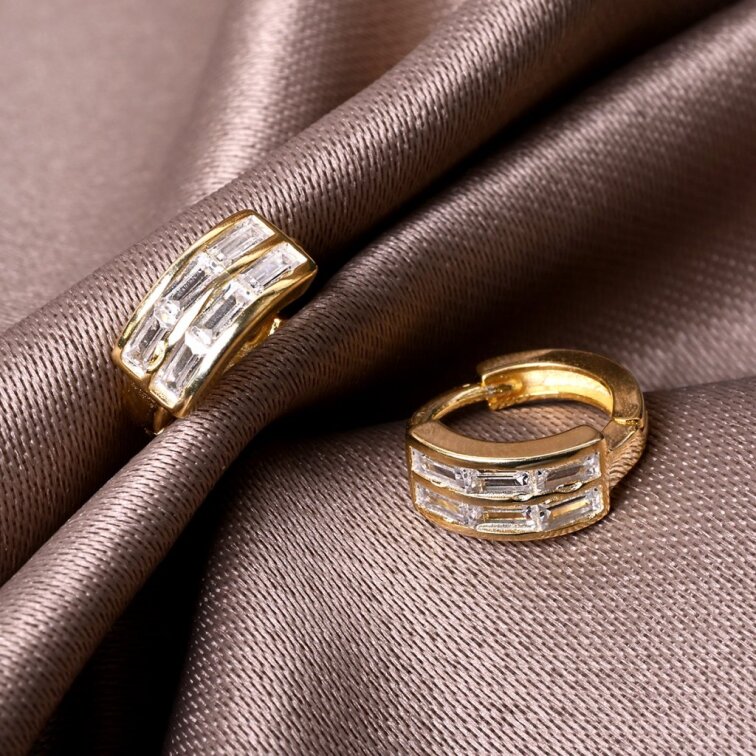 Pozlátené krúžky so zirkónmi 11768.1