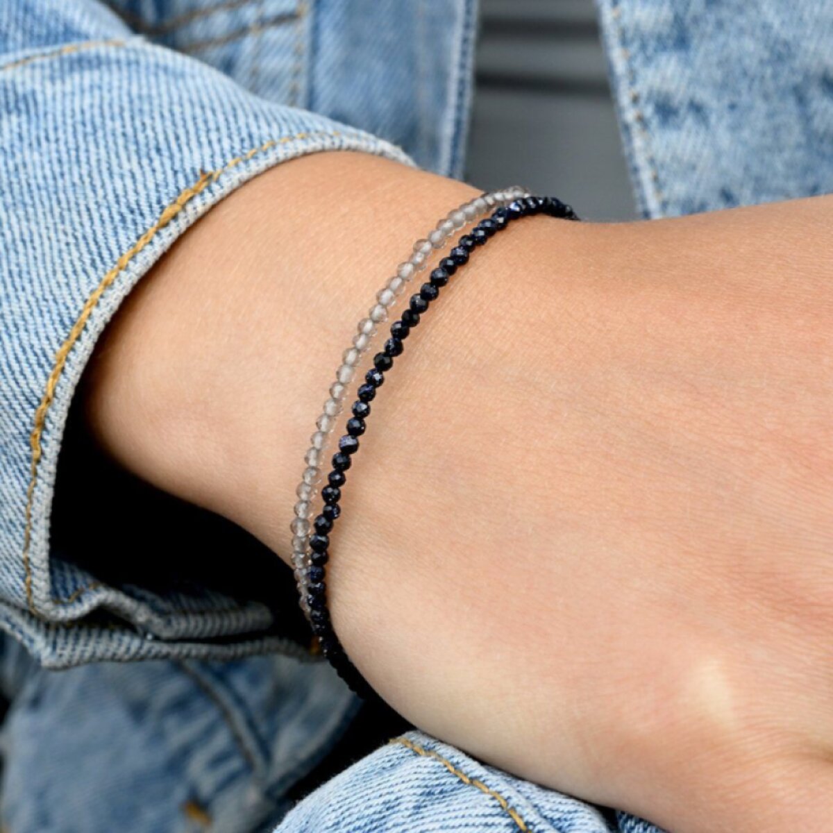 Náramok s blue sandstone kamene 43055.3 oceľ