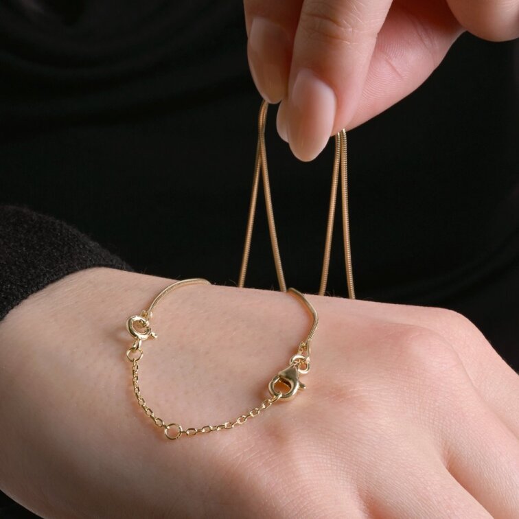 Prodlužovací pozlacený řetízek 30999