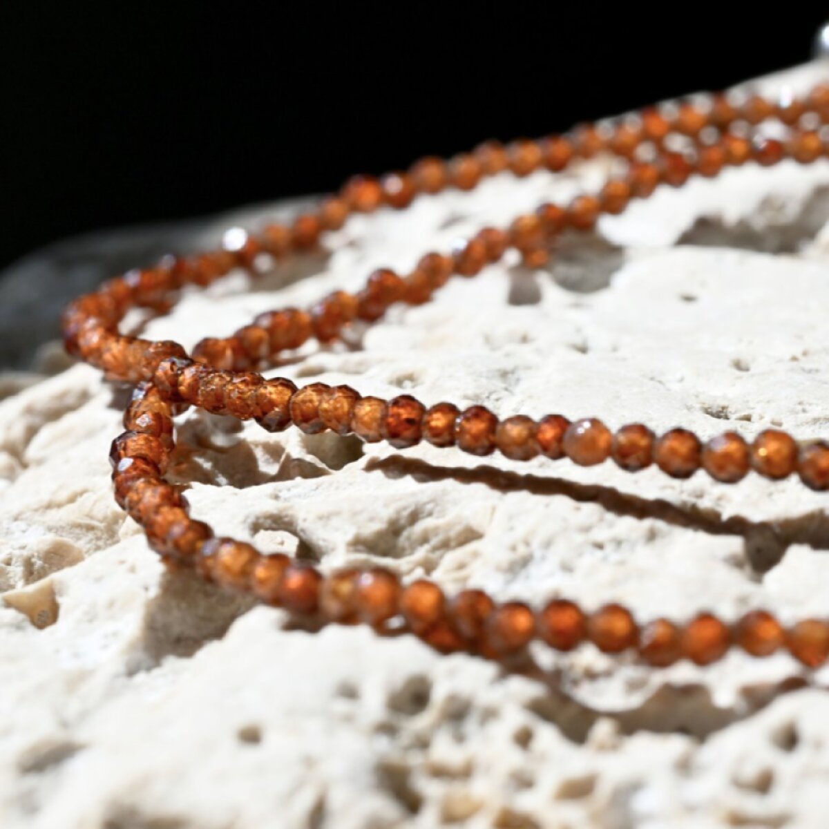 Náhrdelník so smoky quartz kamene 42012.3 oceľ