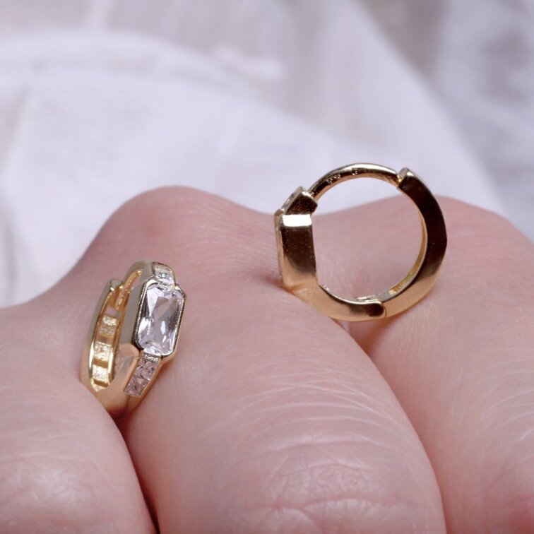 Pozlátené krúžky so zirkónmi 11766.1