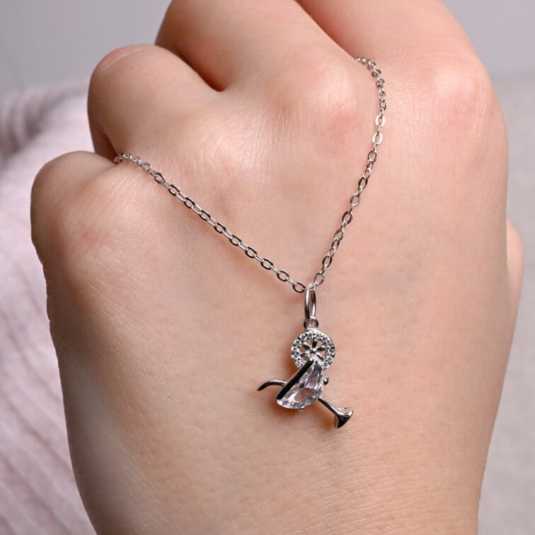 Strieborný náhrdelník koktail 12177.1