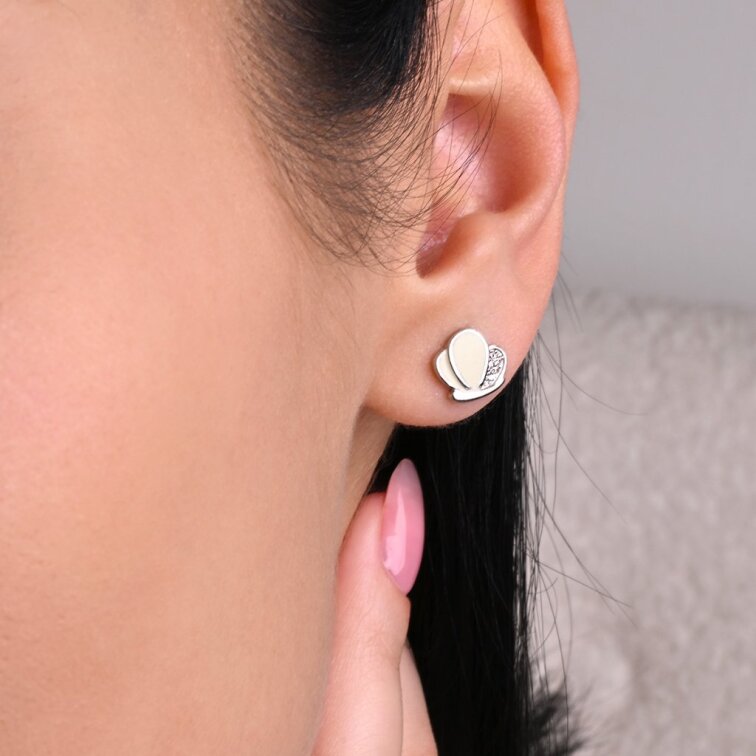 Strieborné náušnice motýliky 11756.1