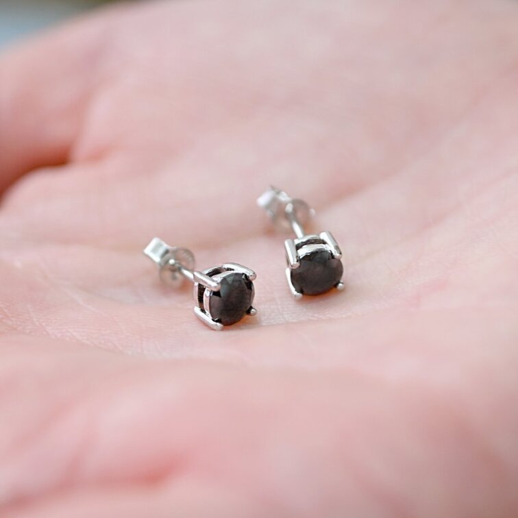 Stříbrné náušnice LUNA 11M00010 moissanite