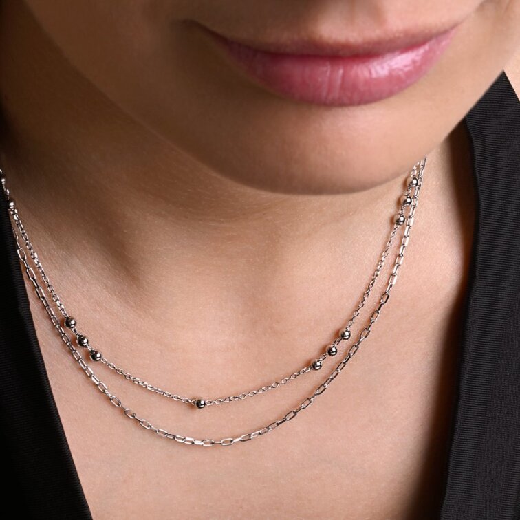 Stříbrný řetízek 62056