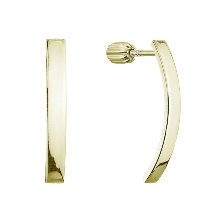 Pozlacené stříbrné náušnice 61066