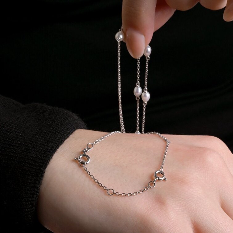 Prodlužovací stříbrný řetízek 30999