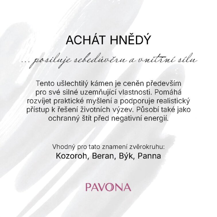 Karkötő ásványi kövekkel barna achát 43057.3