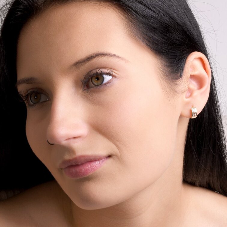 Pozlátené krúžky so zirkónmi 11768.1