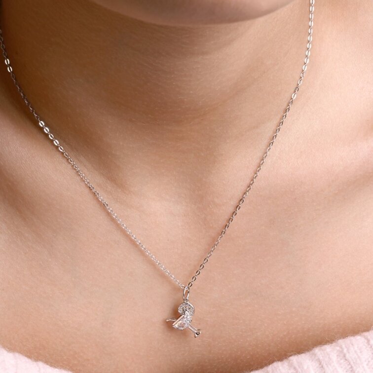 Strieborný náhrdelník koktail 12177.1