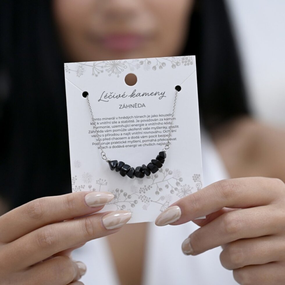 Náhrdelník se záhnědou 42037.3 ocel