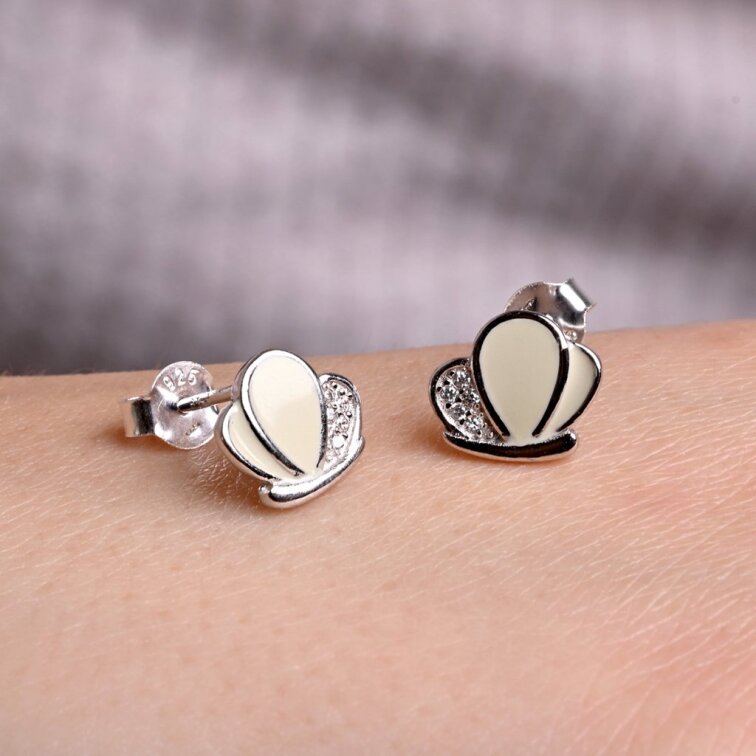 Strieborné náušnice motýliky 11756.1