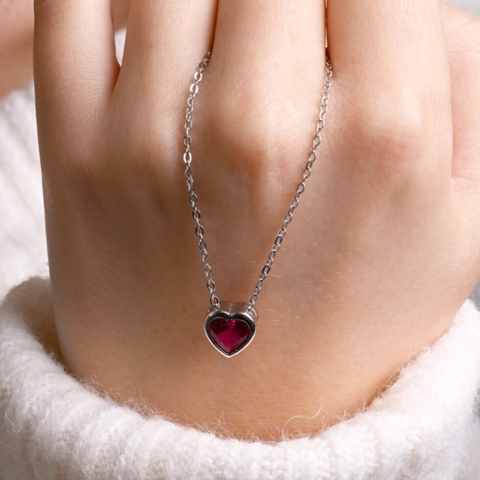 Sada šperkov so zirkónmi ružová srdiečka 19036.3