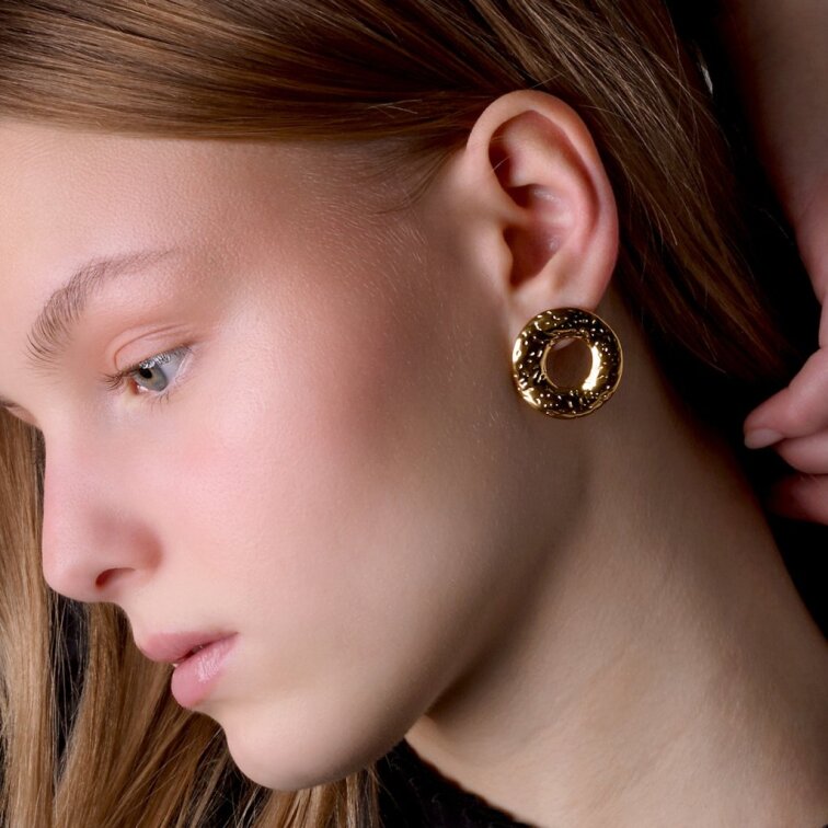 Náušnice BAGEL gold