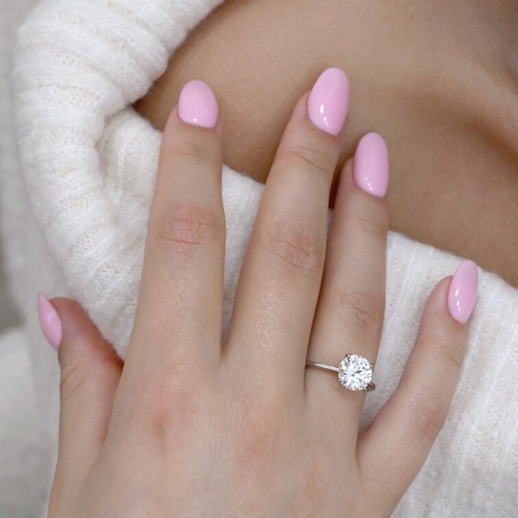 Stříbrný prsten ELEN 15M00004 moissanite