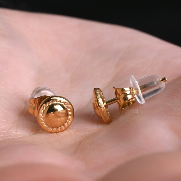 Náušnice kolieska s ozdobným okrajom 41005.1