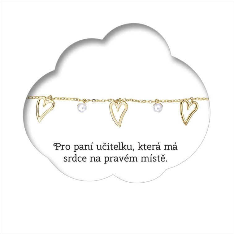 Pro paní učitelku, která má srdce na pravém místě - OB56