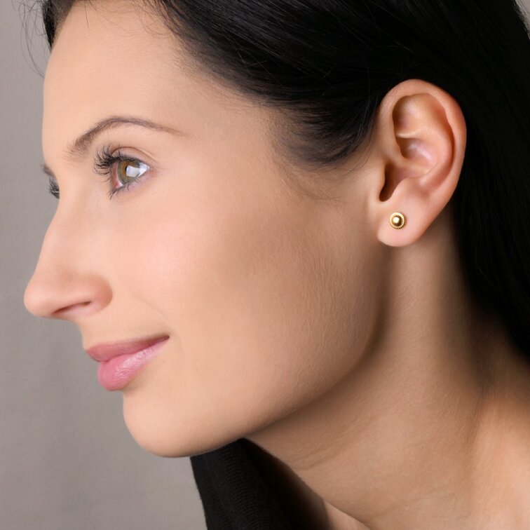 Náušnice kolieska s ozdobným okrajom 41005.1