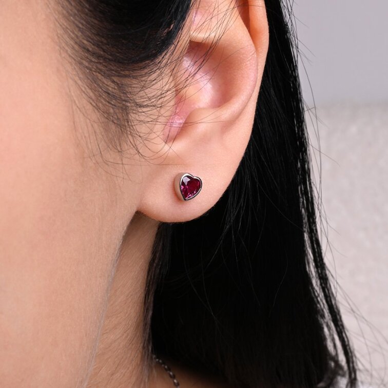 Sada šperkov so zirkónmi ružová srdiečka 19036.3