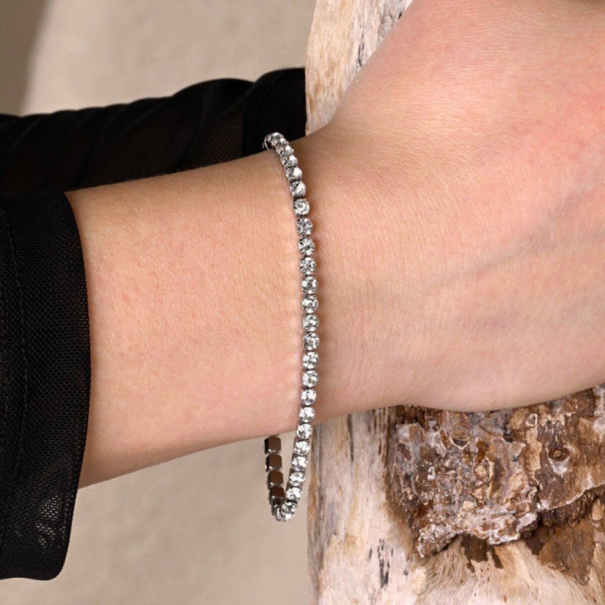 Oceľový tenisový náramok 43107.1