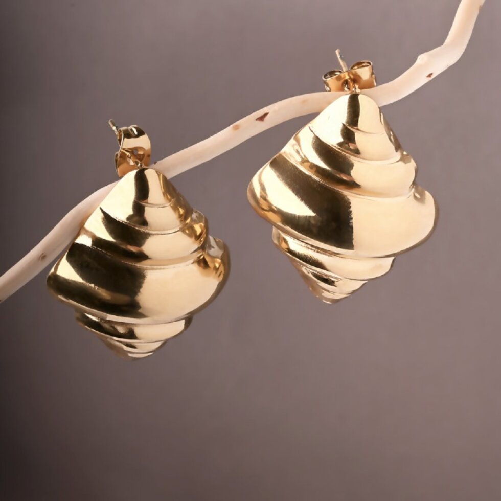 Náušnice CROISSANT gold