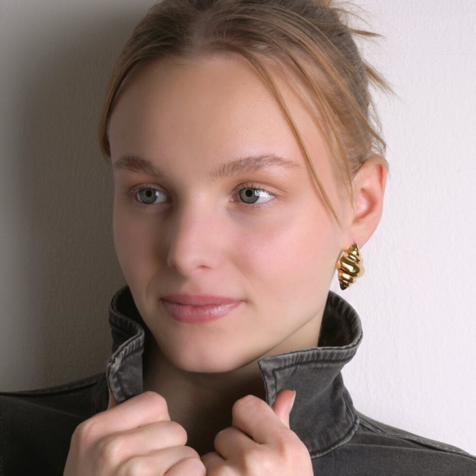 Náušnice CROISSANT gold