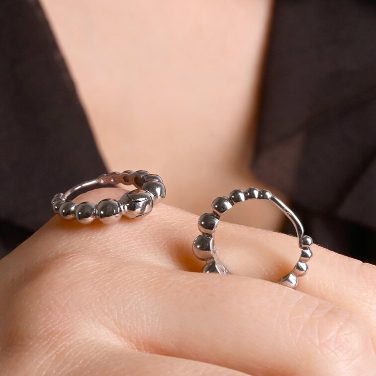 Stříbrné kruhy 61162