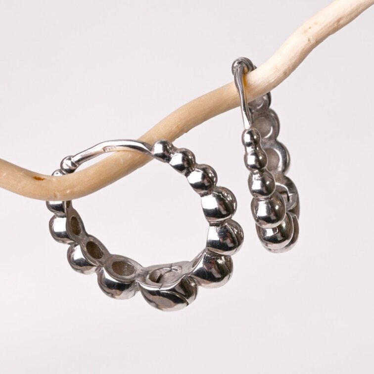 Stříbrné kruhy 61162