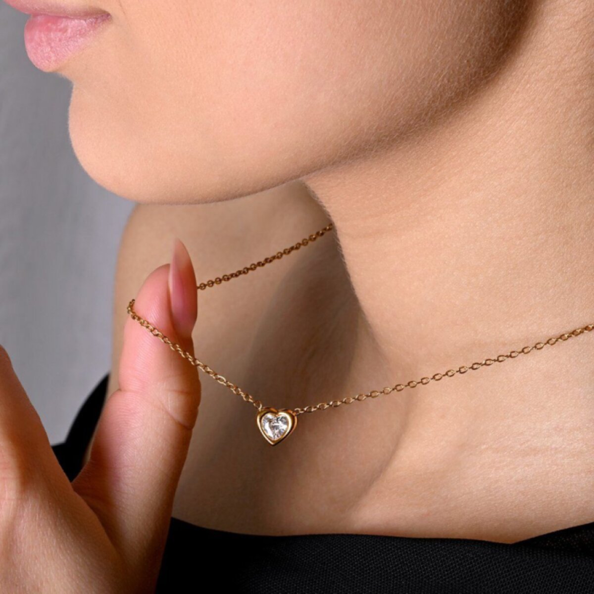 Oceľová sada so srdiečkom 49002.1 gold