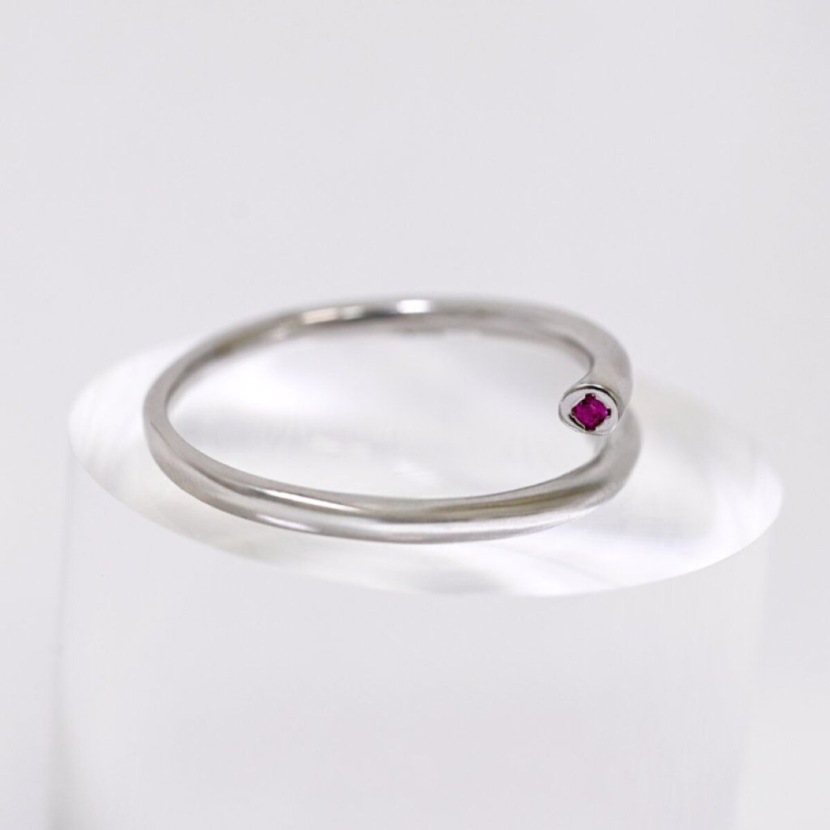 Stříbrný prsten s růžovým zirkonem 15010.3 UNI fuchsia