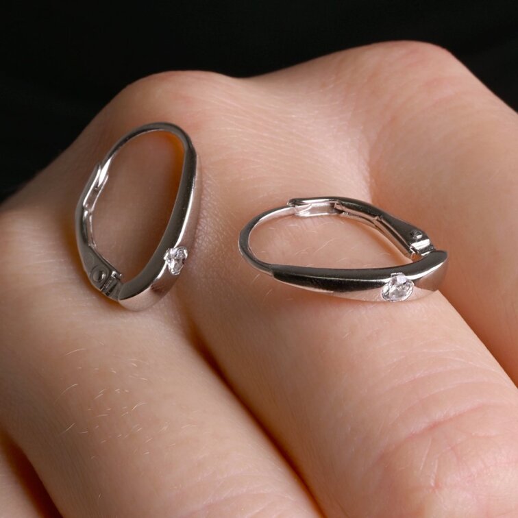 Strieborné visiace náušnice 11676.1