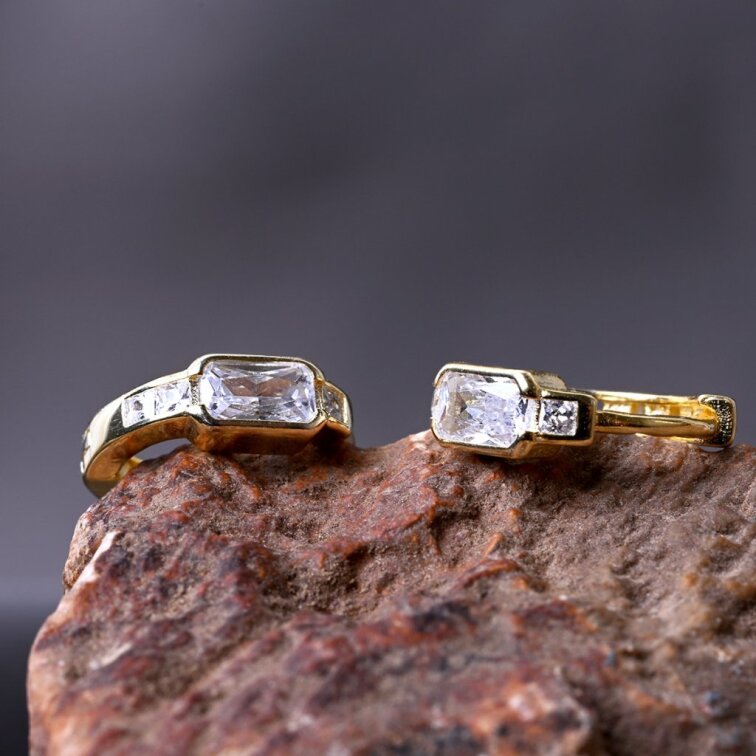 Pozlátené krúžky so zirkónmi 11766.1