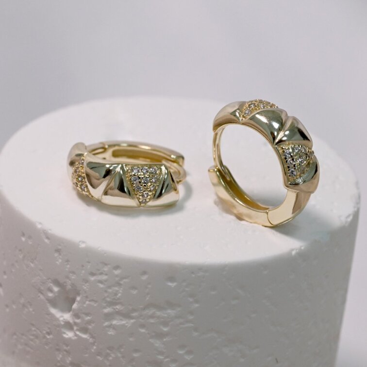 Pozlacené ozdobné kruhy 11765.1