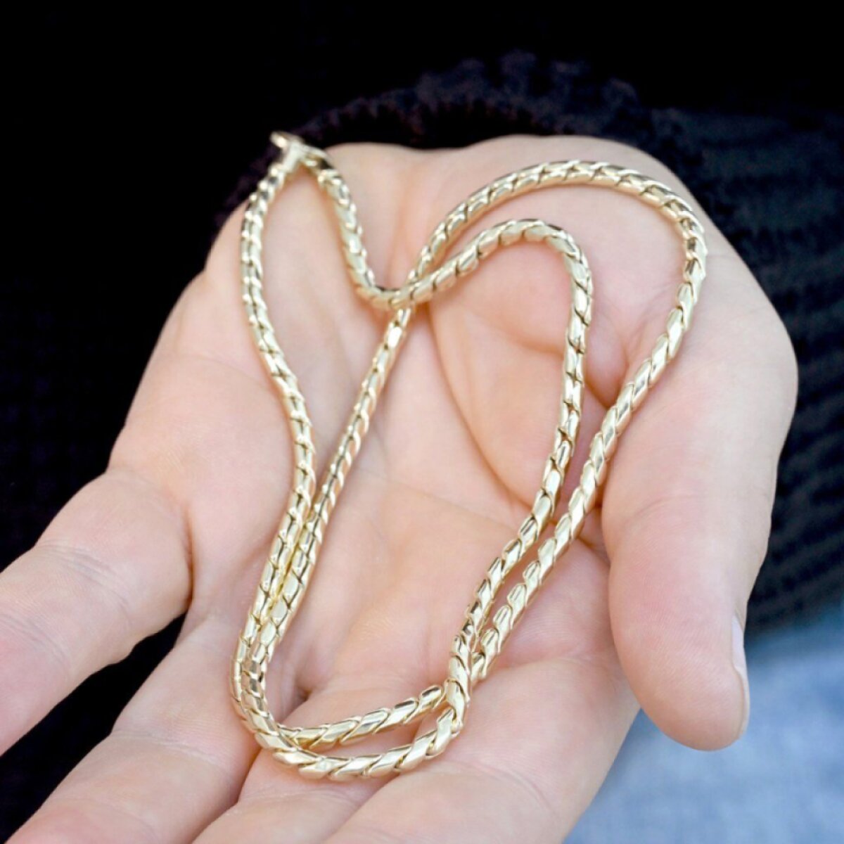 Zlatý 14kt řetízek 90A00024