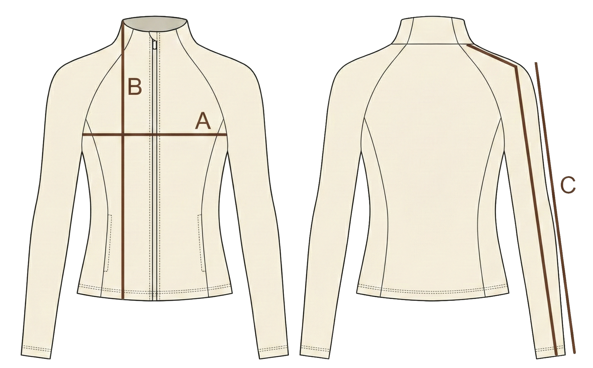 Dámska mikina - WARM CREAM