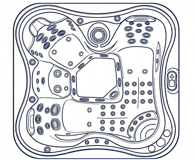 Vířivka Nemo Ex. pro 4 osoby 210x197x91 cm - 8291