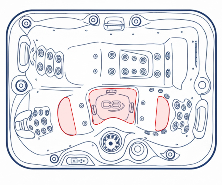 Vířivka Corall pro 3 osoby 201x149x88 cm - 8373