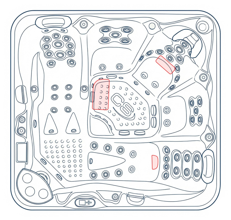 Vířivka Delphina 3.Gen pro 5 osob - 230x216x92 - 8220