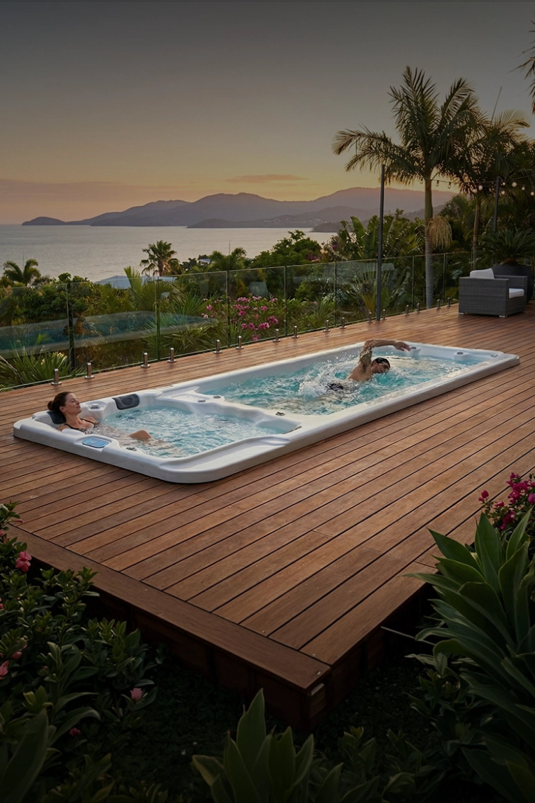 Swim Spa Nautilus XXL - Perla, S02 Old Wood - 8424