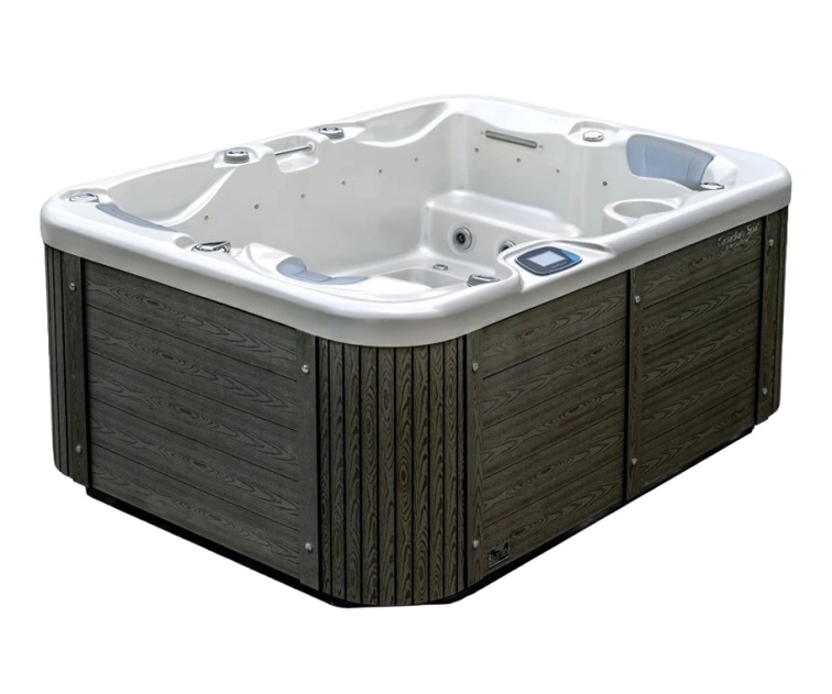 Vířivka Corall pro 3 osoby perla/šedá 201x149x88 cm - 8277