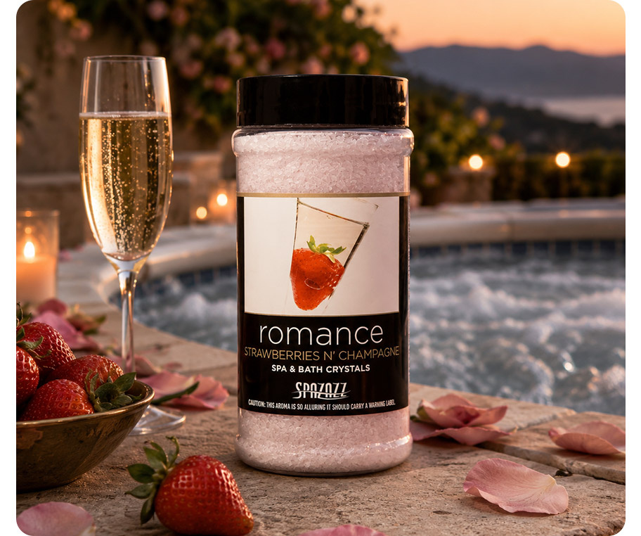 Aroma vůně pro vířivky Spazazz STRAWBERRIES & CHAMPAGNE (482g)
