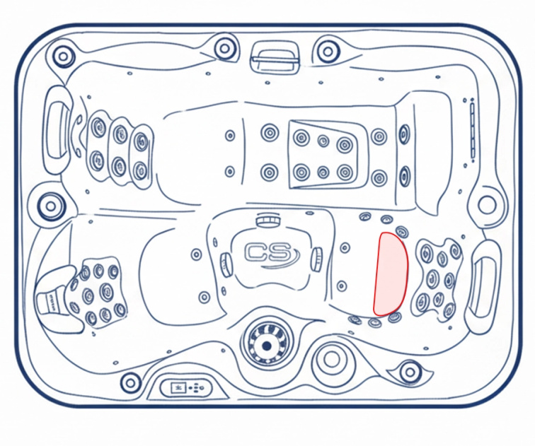 Vířivka Corall pro 3 osoby perla/šedá 201x149x88 cm - 8277