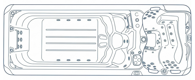 Swim Spa Nautilus XXL - Perla, S02 Old Wood - 8424