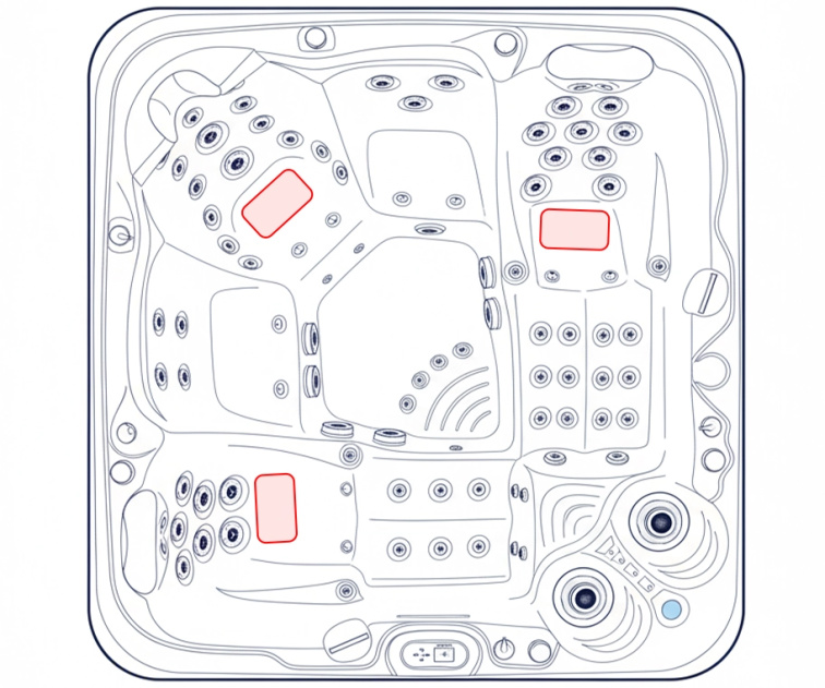 Vířivka Delphina 4.GEN pro 5 osob 236x225x95cm - 8851