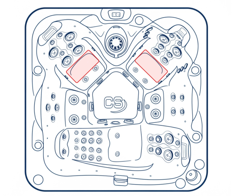 Whirlpool Moorin New für 5 Personen 212x212x91 cm - 8325