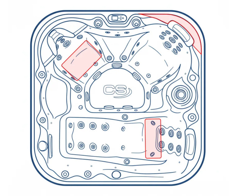Vířivka Nemo pro 4 osoby 200x200x92cm - 8301
