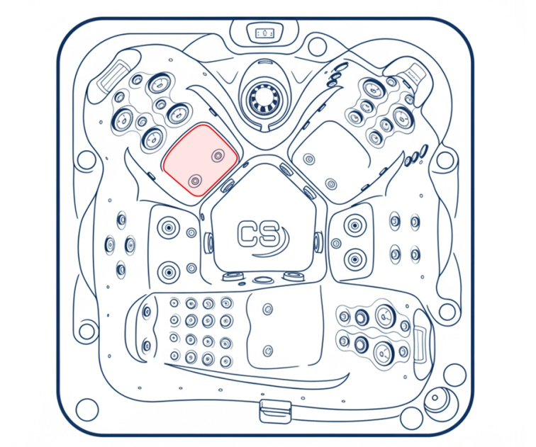 Vířivka Moorin New pro 5 osob 212x212x91 cm - 8382